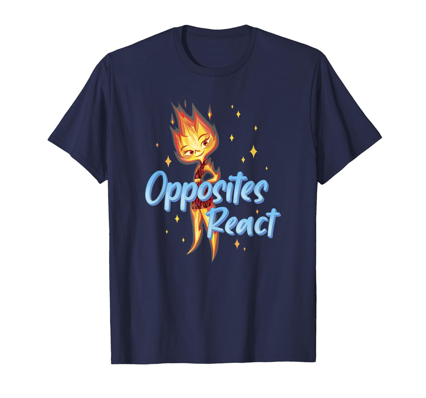 Disney Pixar Elemental Opposites React Ember Poster T-Shirt
