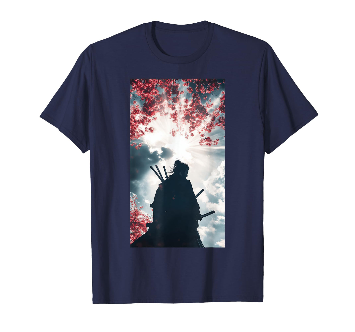 Samurai Silhouette Warrior Ninja Katana T-Shirt