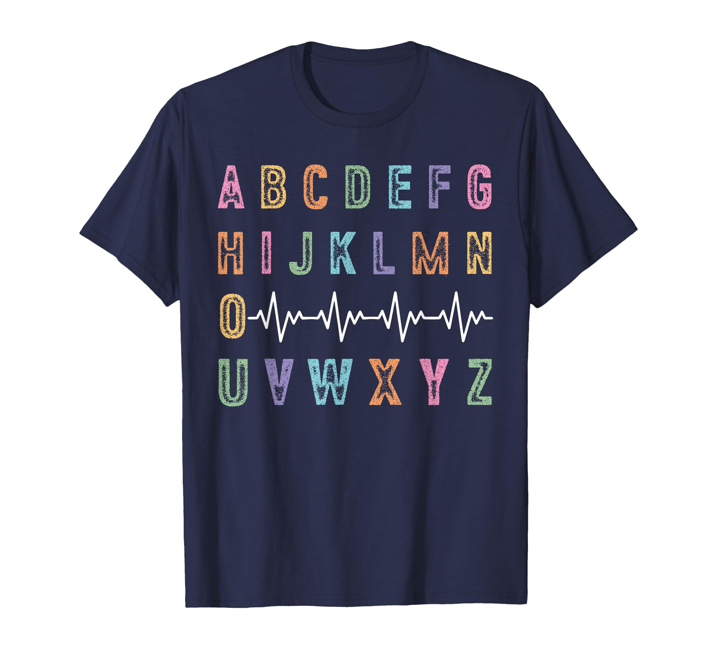 PQRST Nurse Alphabet ABC's Heartbeat EKG Tech Healthcare T-Shirt