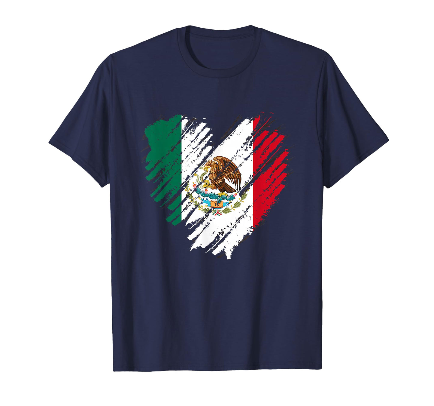 Mexico City Mexican Flag Heart Gift Mexico T-Shirt