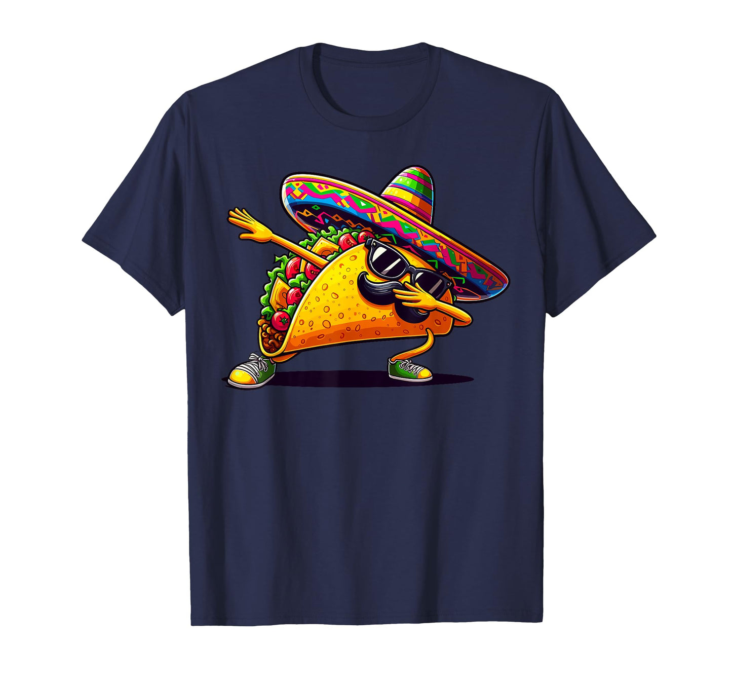 Dabbing Taco Cinco de Mayo - Funny Mexican Food Dab T-Shirt