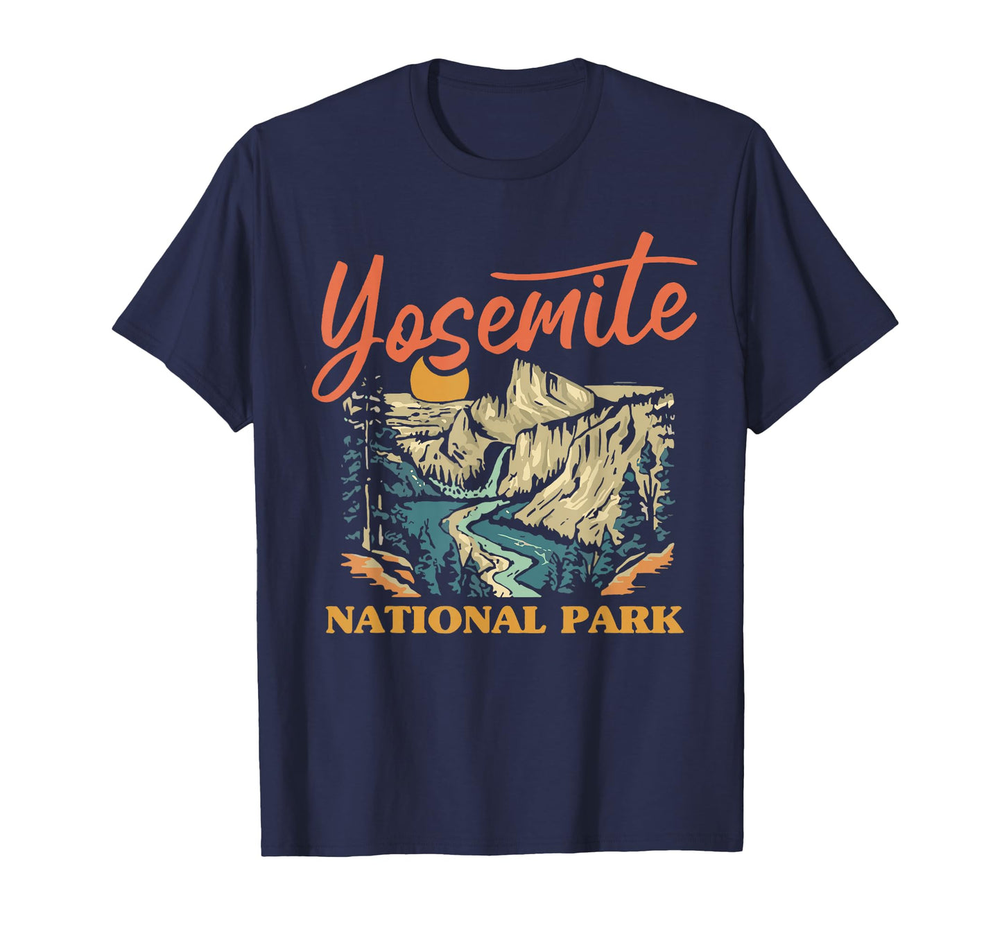 Vintage Yosemite National Park California Sunset T-Shirt