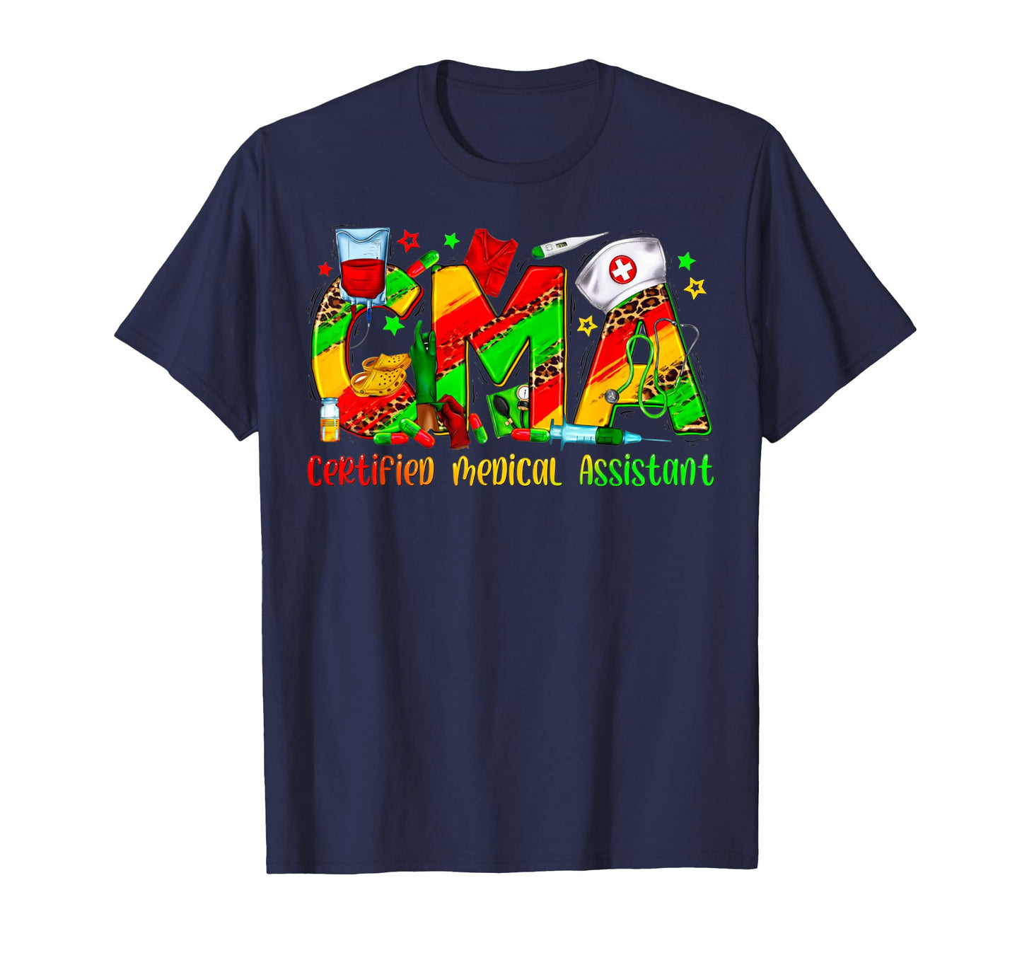 Juneteenth CMA Certified Medical Assistant Scrub Top Women T-Shirt