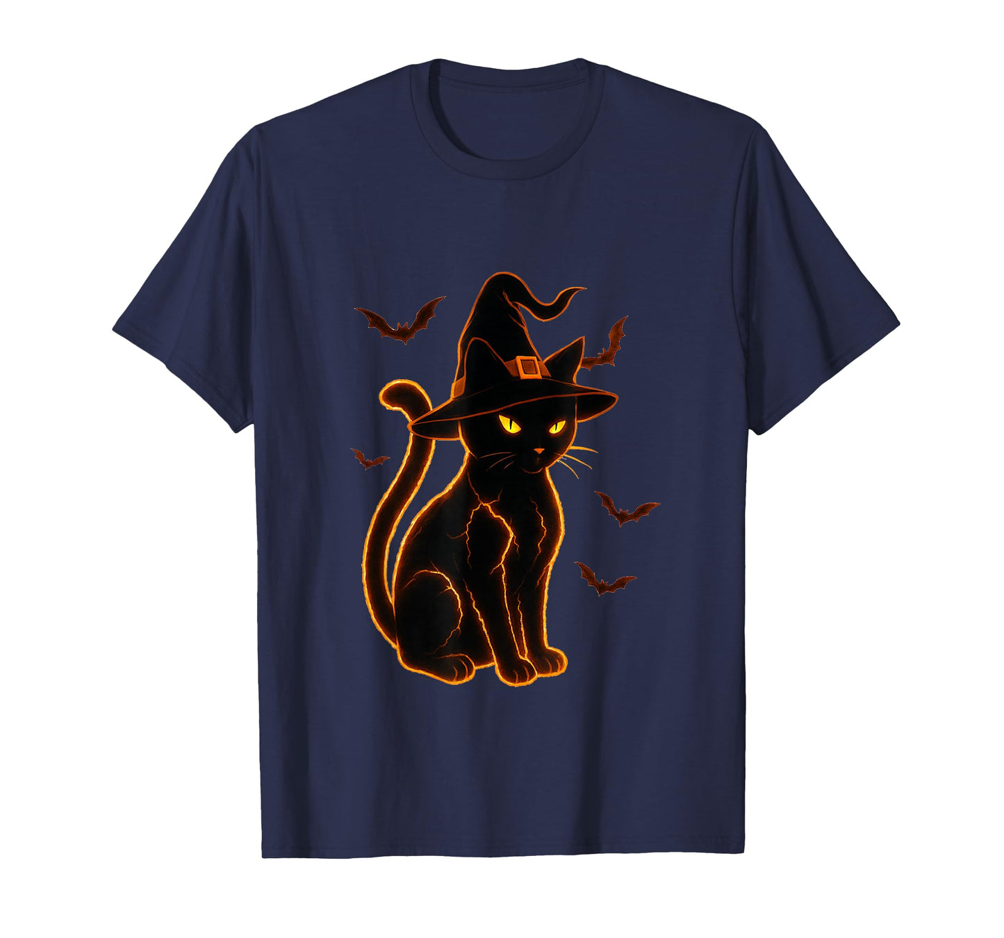 Cat Halloween Pumpkin Black Cat T-Shirt