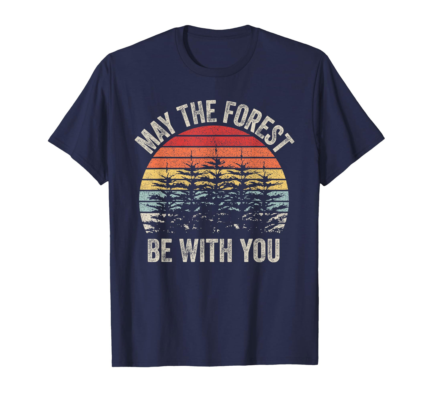 Vintage Retro May The Forest Be With You T-Shirt