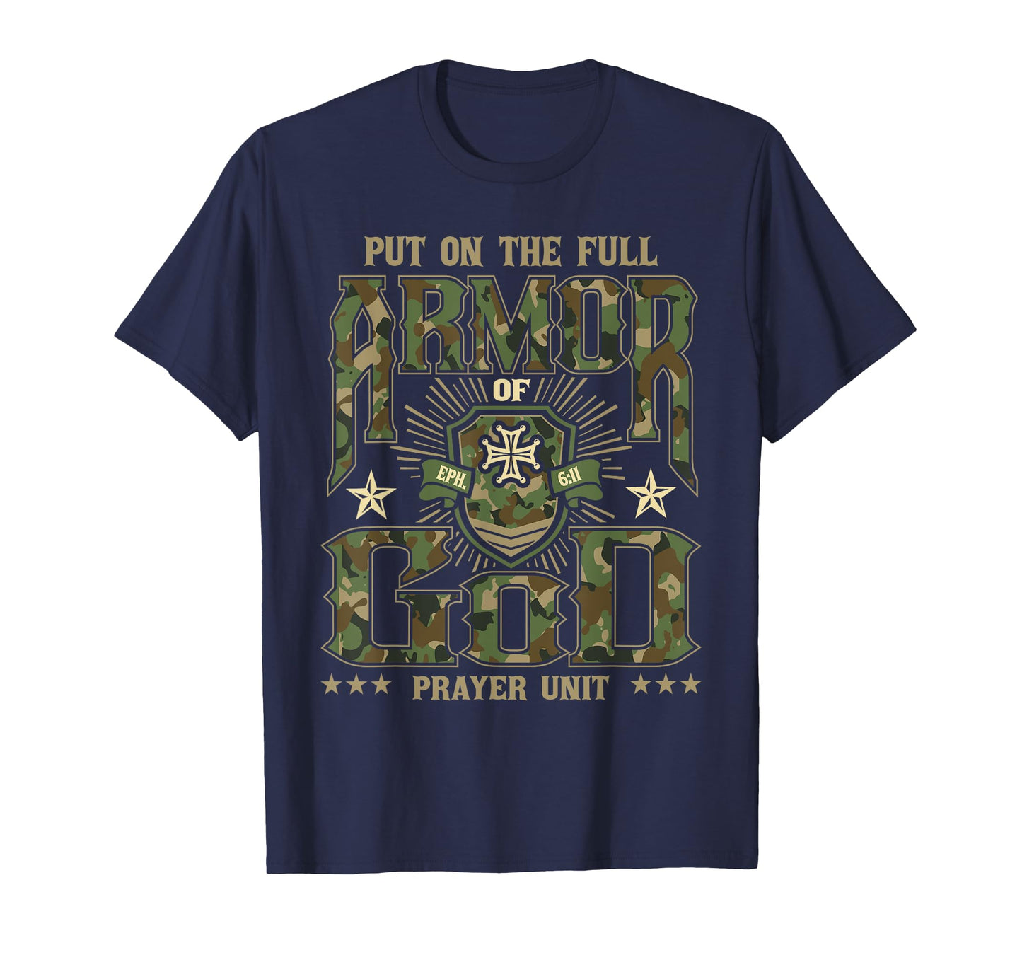 Put On The Full Armor Of God - Christian Religious Bible T-Shirt