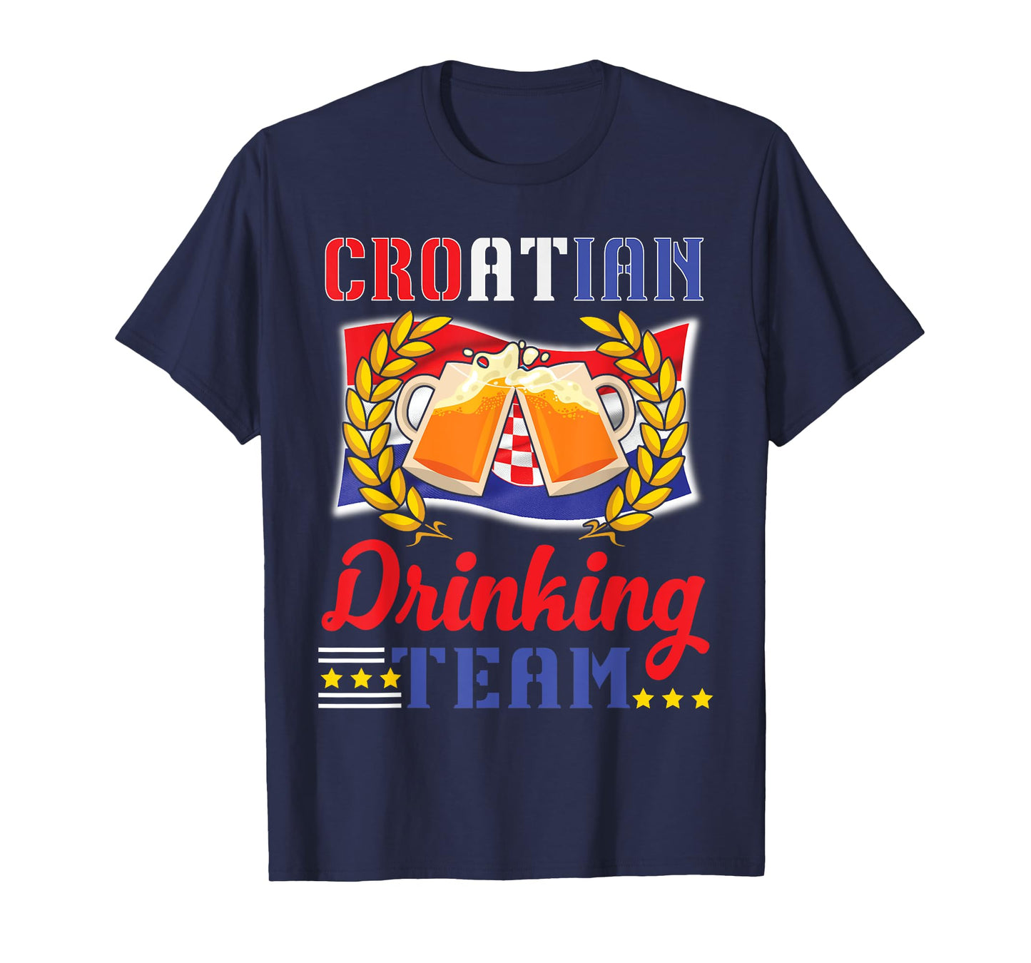 Croatian Drinking Team Celebrate Style and National Pride T-Shirt