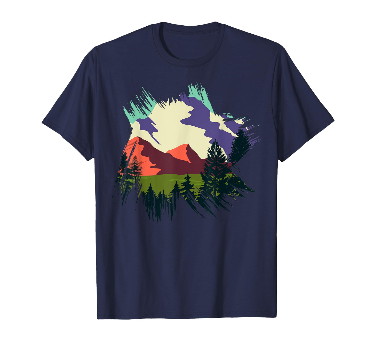 Timeless Mountain, Nature Trees and Forest T-Shirt