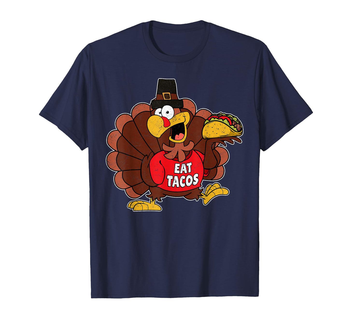 Mexican Thanksgiving Turkey Eat Tacos Funny Taco Lover T-Shirt