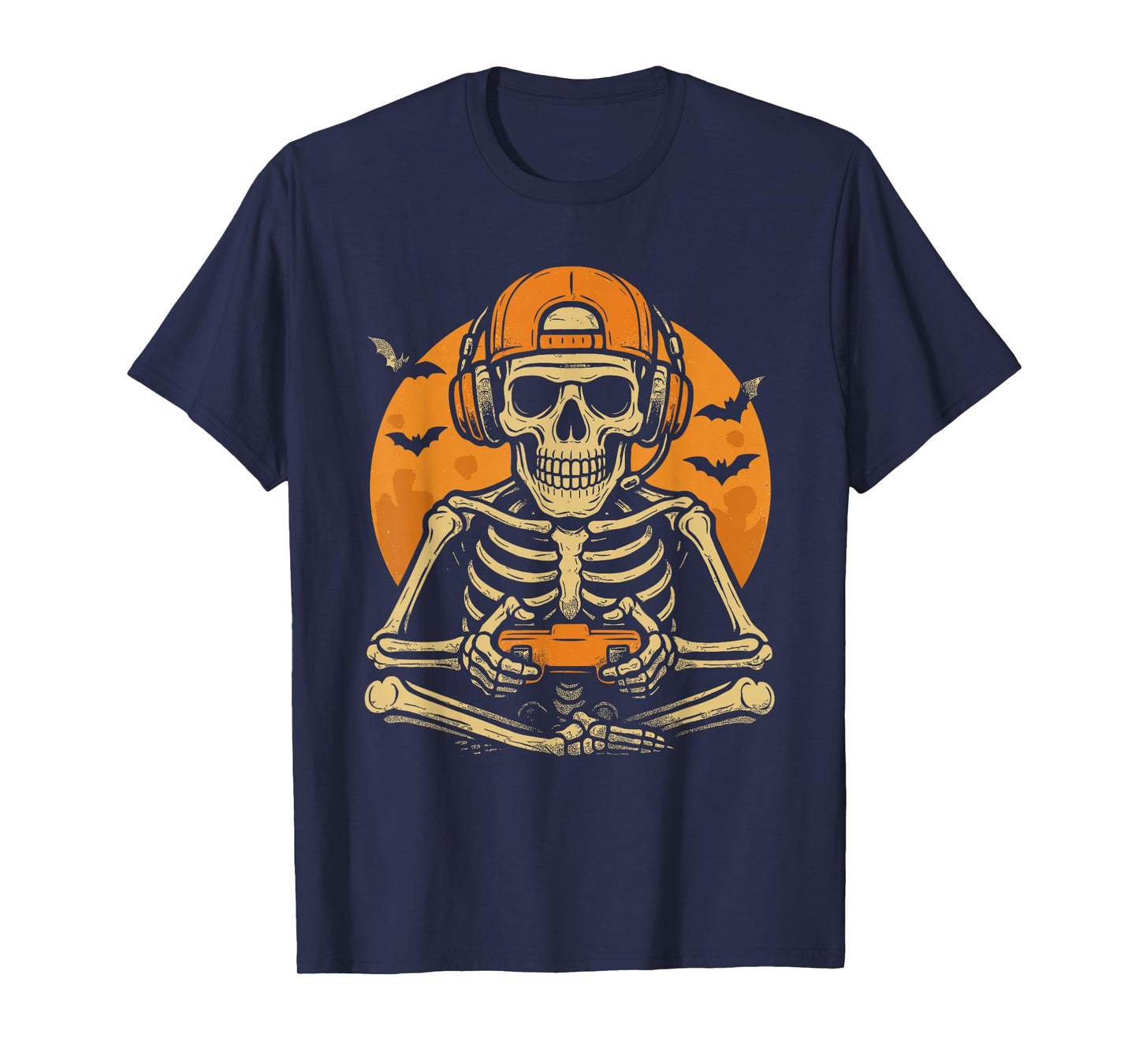 Skeleton Gamer Halloween Video Game Spooky Gaming Outfit T-Shirt