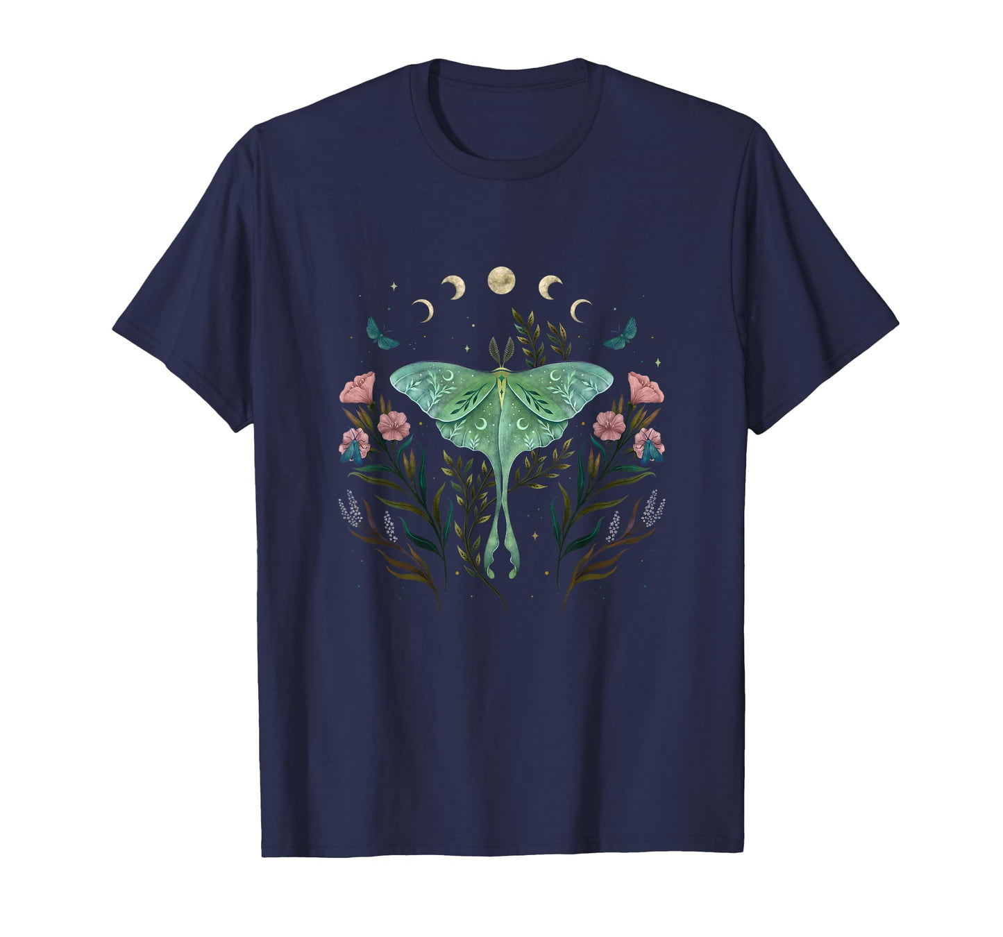 Episodic Drawing Art, Luna and Forester, Moon Moth Butterfly T-Shirt