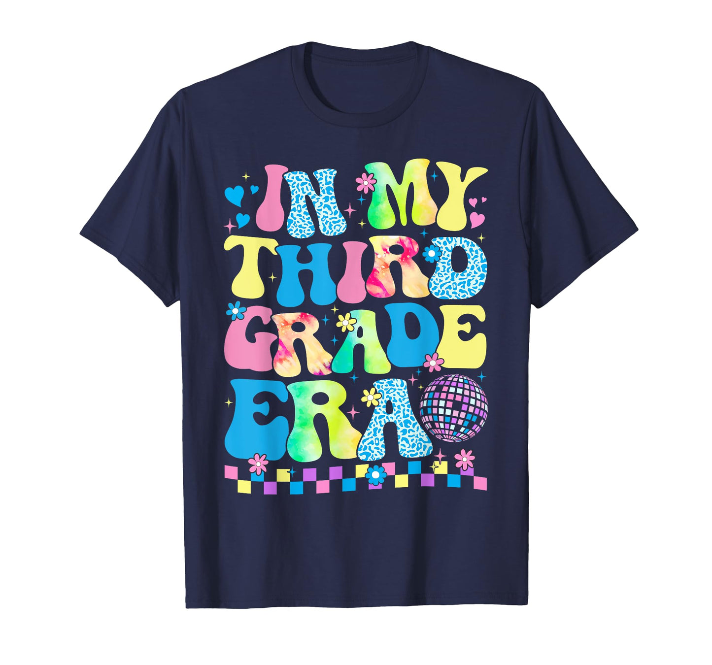 In My Third Grade Era Groovy Back To School Teachers Kids T-Shirt