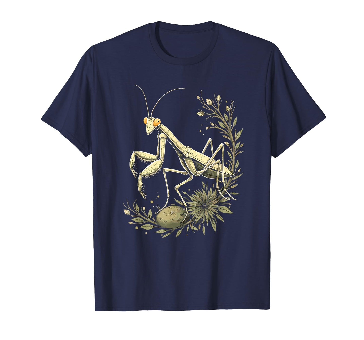 Praying Mantis Nature Art Vintage T-Shirt