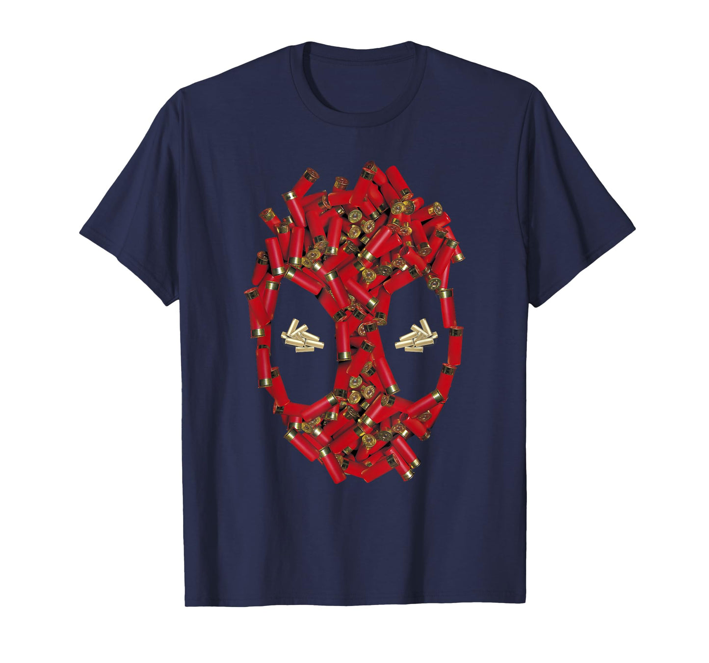 Marvel Comics Deadpool Shotgun Shell Big Face T-Shirt