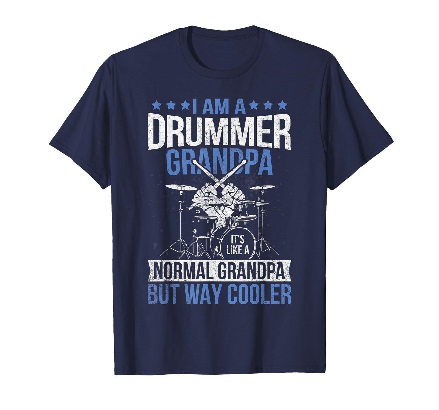 Drummer Grandpa Drum Enthusiast Grandfather Novelty T-Shirt