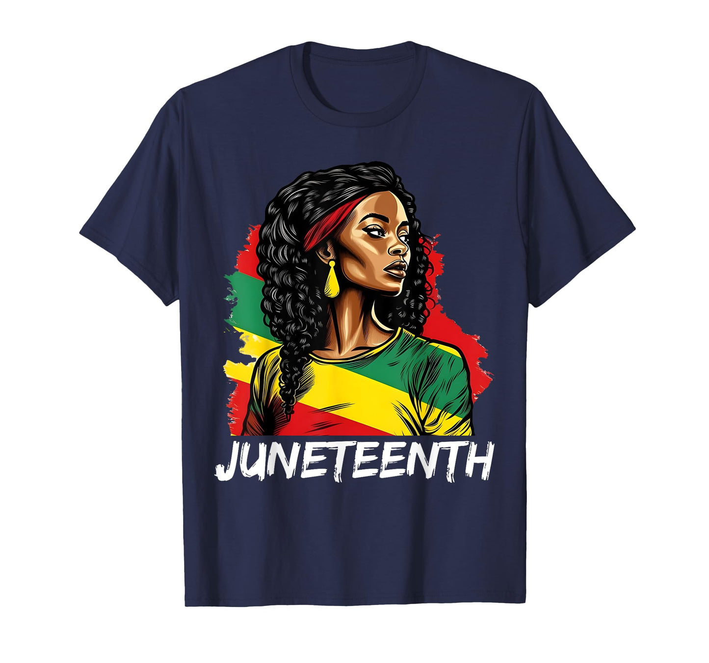 Juneteenth 1865 Melanin Women RBG Colors African American T-Shirt
