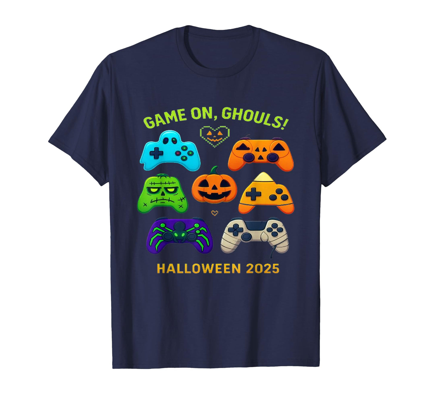 Halloween Skeleton Zombie Video Gaming Controllers boy Men T-Shirt