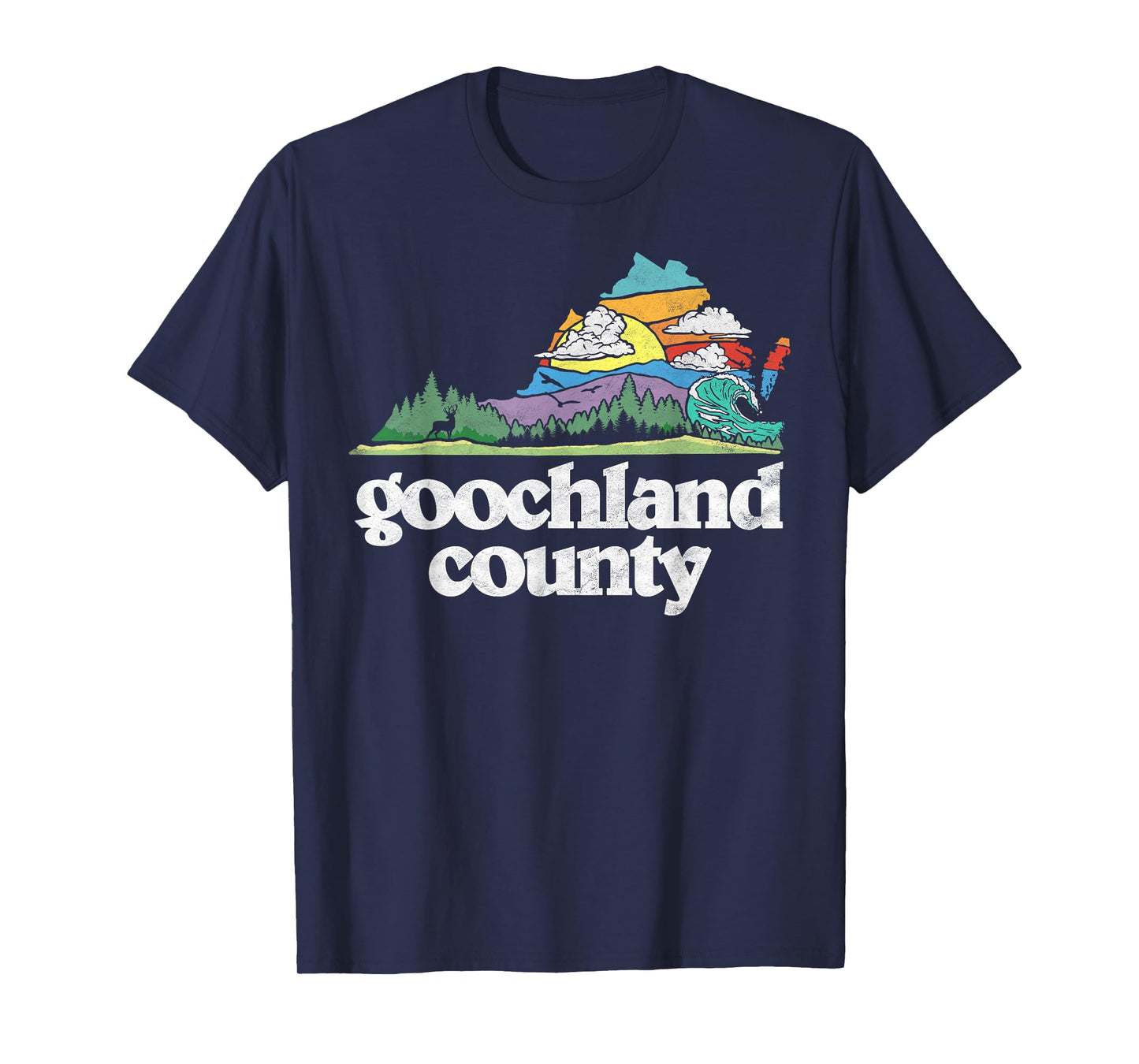Goochland County Virginia Outdoors & Nature Lover Retro T-Shirt