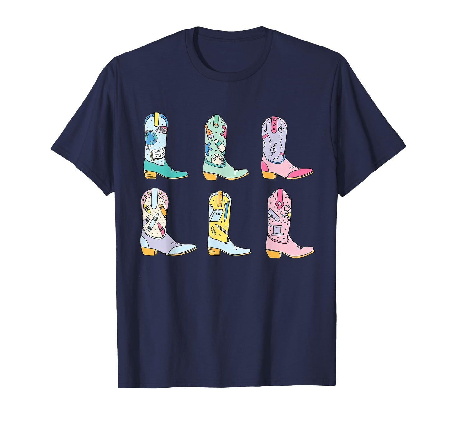 Teacher Life Howdy Teacher, Cowboy Boots Tees T-Shirt