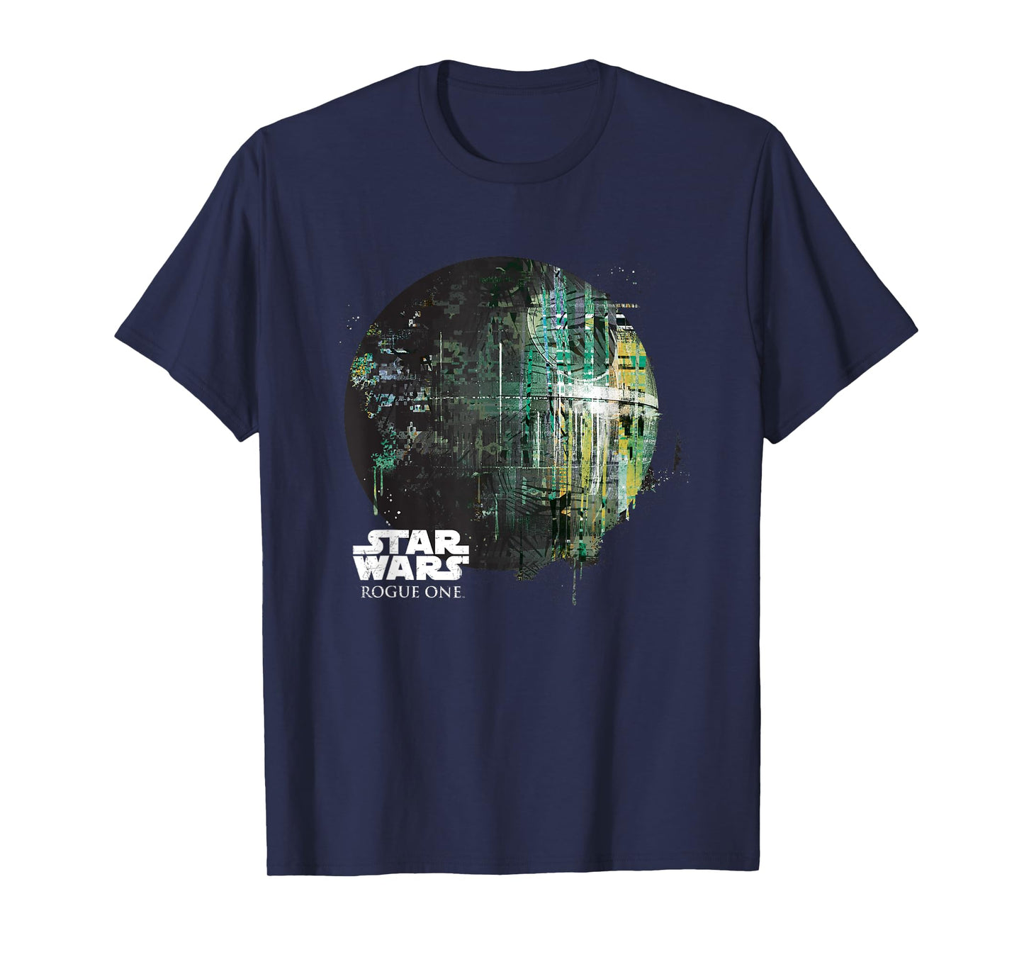 Star Wars Rogue One Epic Death Star Dripping Big Chest Logo T-Shirt