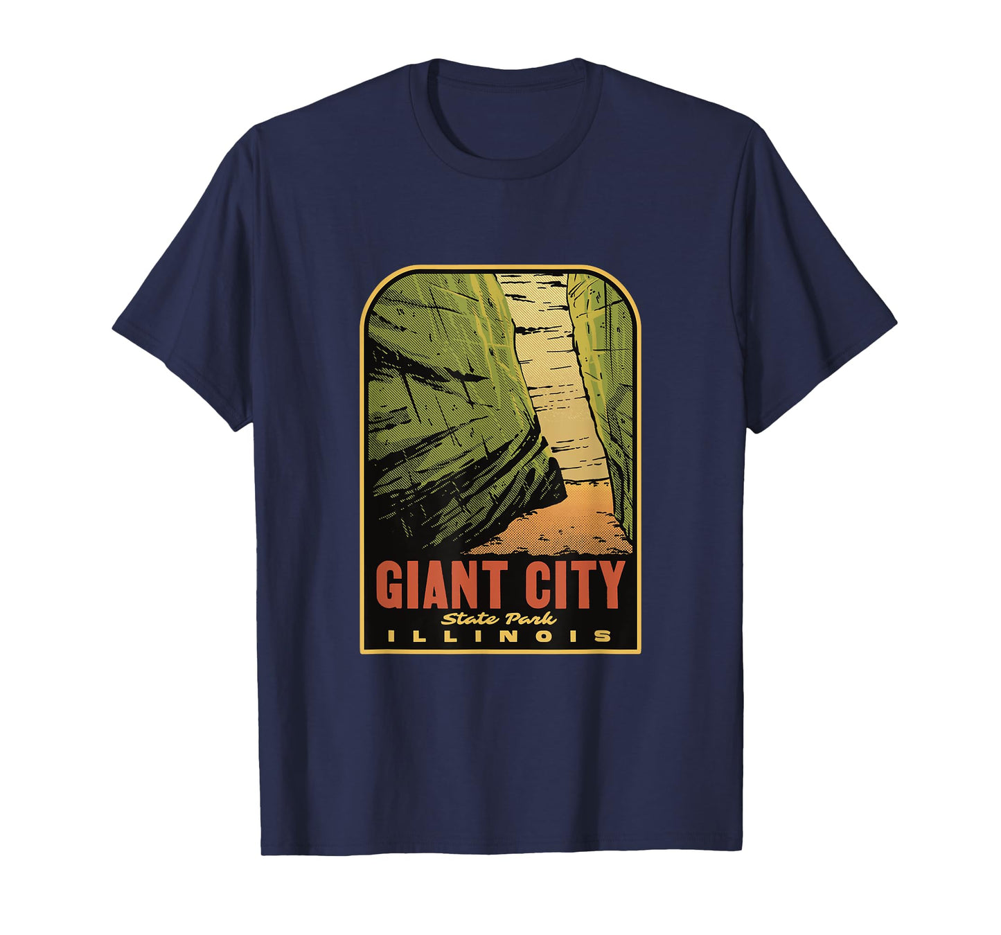 Giant City State Park Illinois Retro T-Shirt
