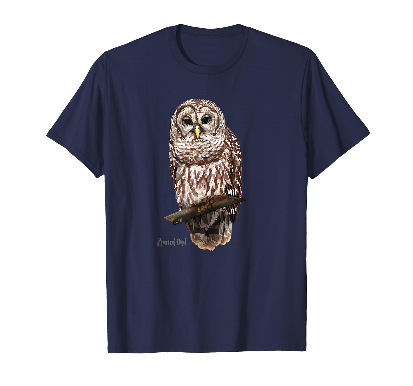 Barred Owl Graphic Birder Shirt Wildlife Bird Watching T-Shirt