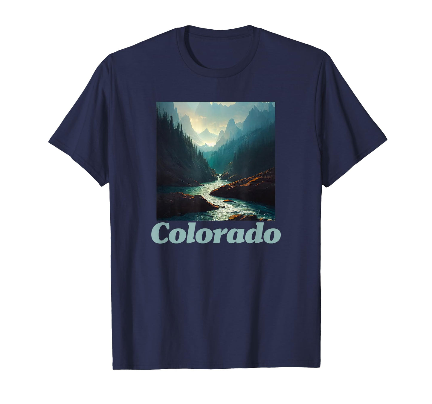 Colorado Gifts by MCMA Colorado Mountain and Nature Graphic T-Shirt