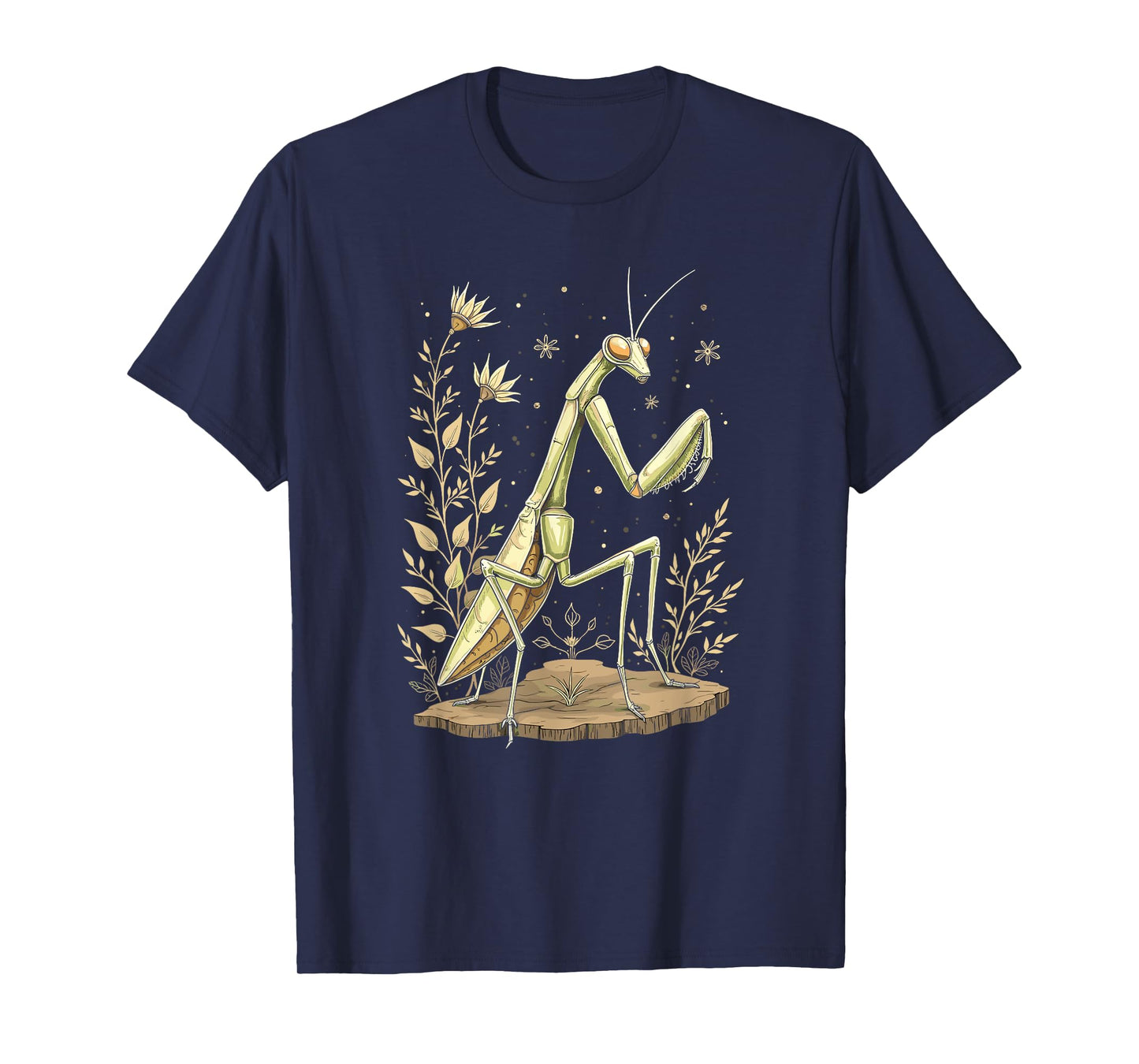 Praying Mantis Nature Art Vintage T-Shirt