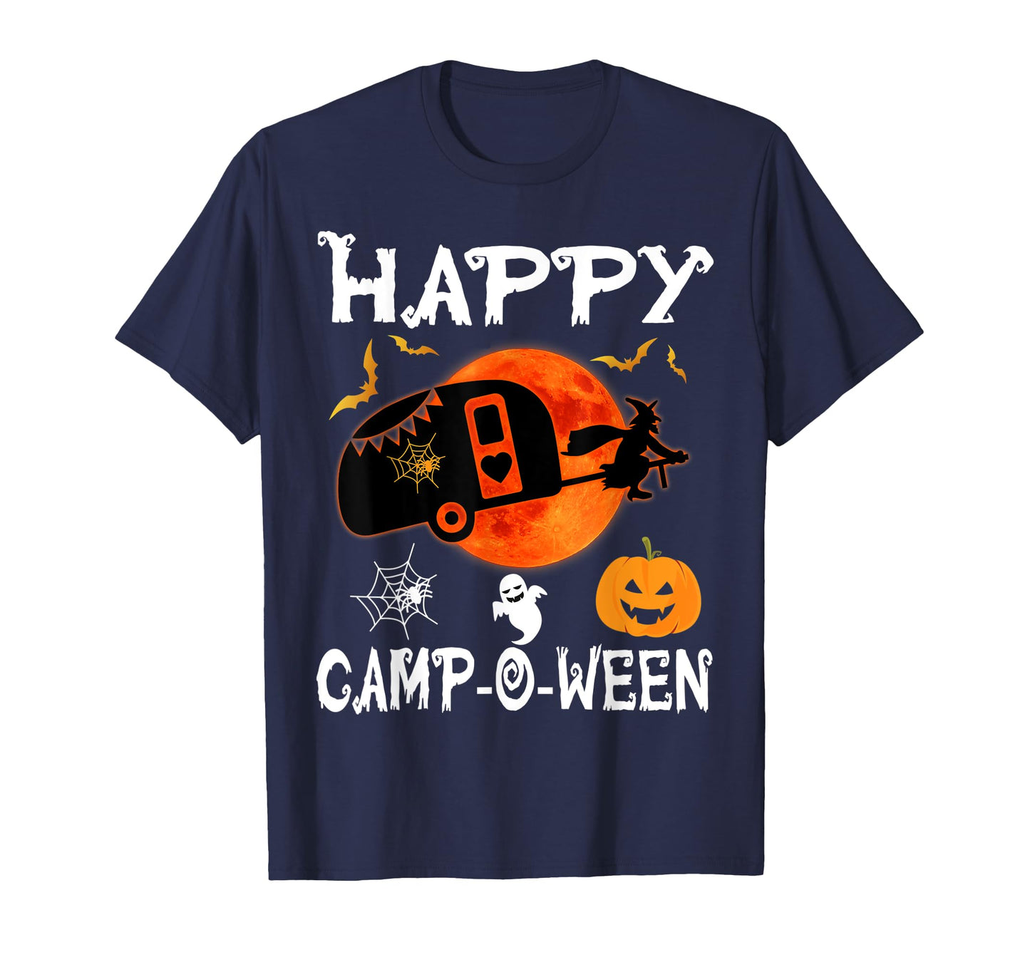 Happy Camp-O-Ween Funny RV Camping Halloween T-Shirt