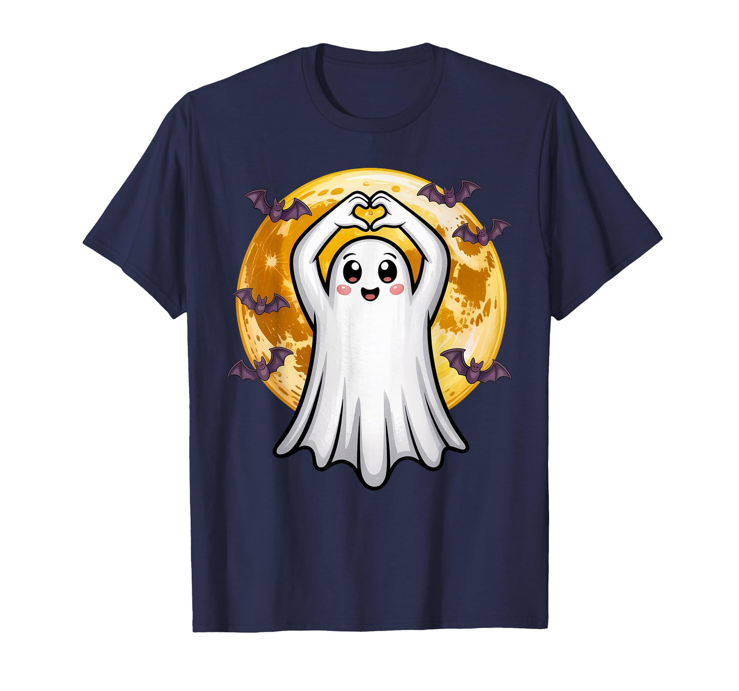 Halloween Shirts Cool Teen Boys Kids Men Halloween Boo Heart T-Shirt