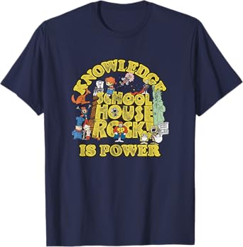 Ripple Junction x Schoolhouse Rock Knowledge Is Power Logo T-Shirt