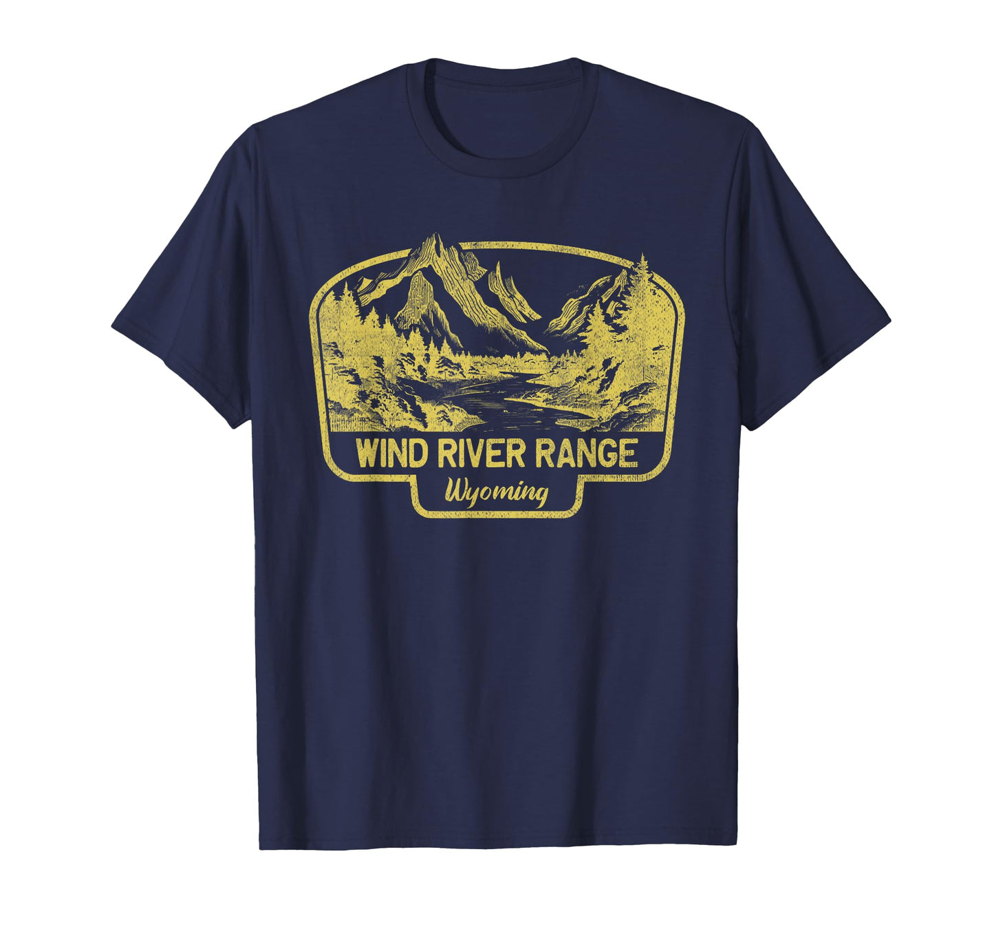 Wind River Range Mountains Wyoming Hiking Outdoors Vintage T-Shirt