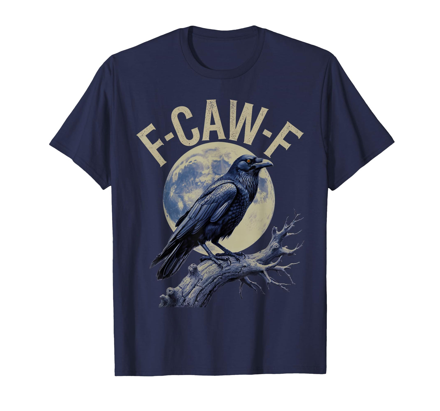 F-Caw-F Raven Moon Gothic Halloween for Men Girl T-Shirt