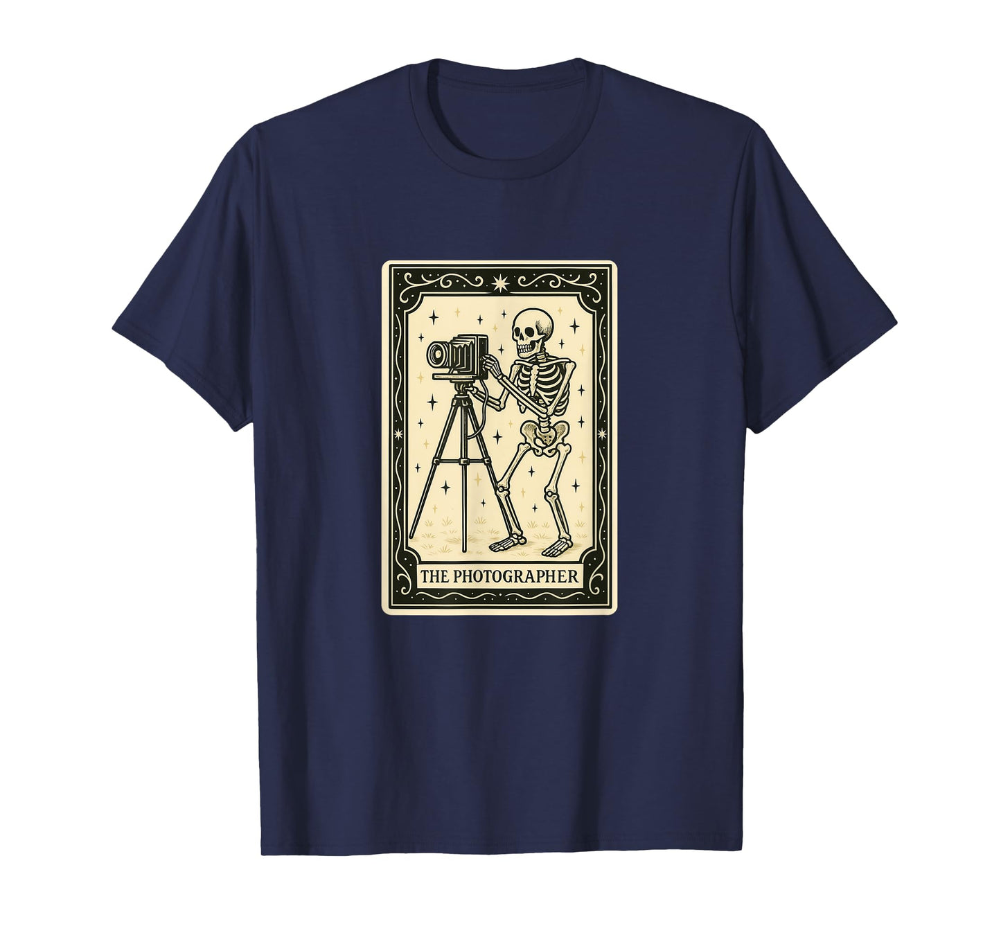 Photographer Tarot Card Halloween Spooky Gothic Photography T-Shirt