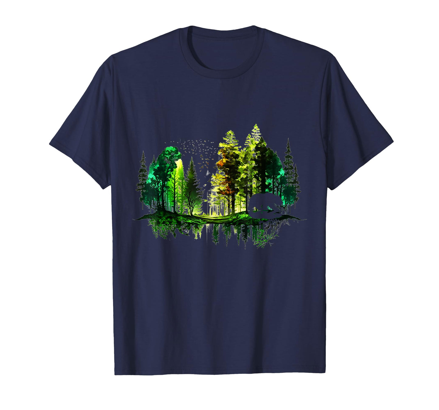 Trees Reflection Wildlife Nature Animal Bear Outdoor Forest T-Shirt