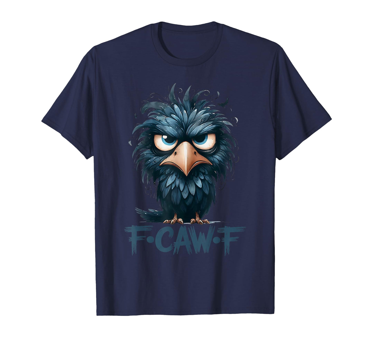Halloween F Caw F Black Bird F-Caw-F Crow Women Men T-Shirt