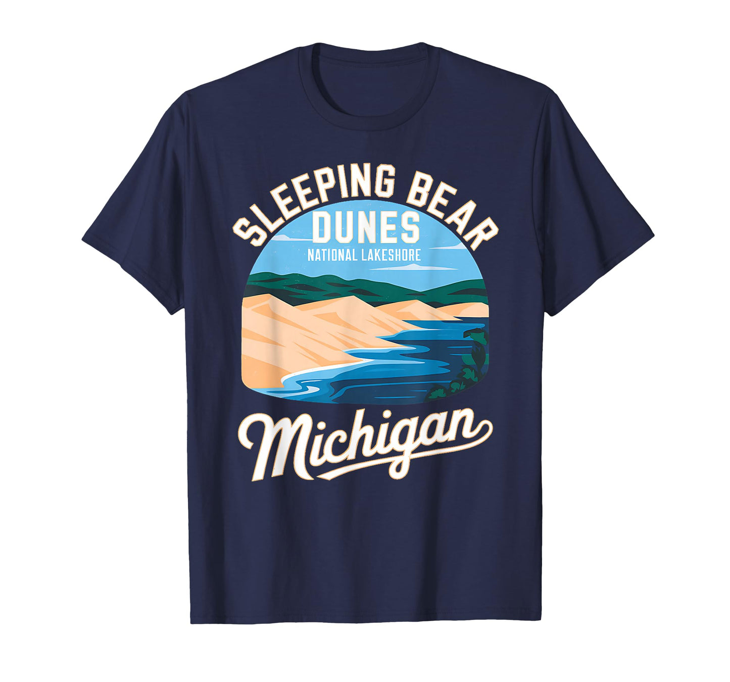 Explore Sleeping Bear Dunes Michigan National Park Adventure T-Shirt
