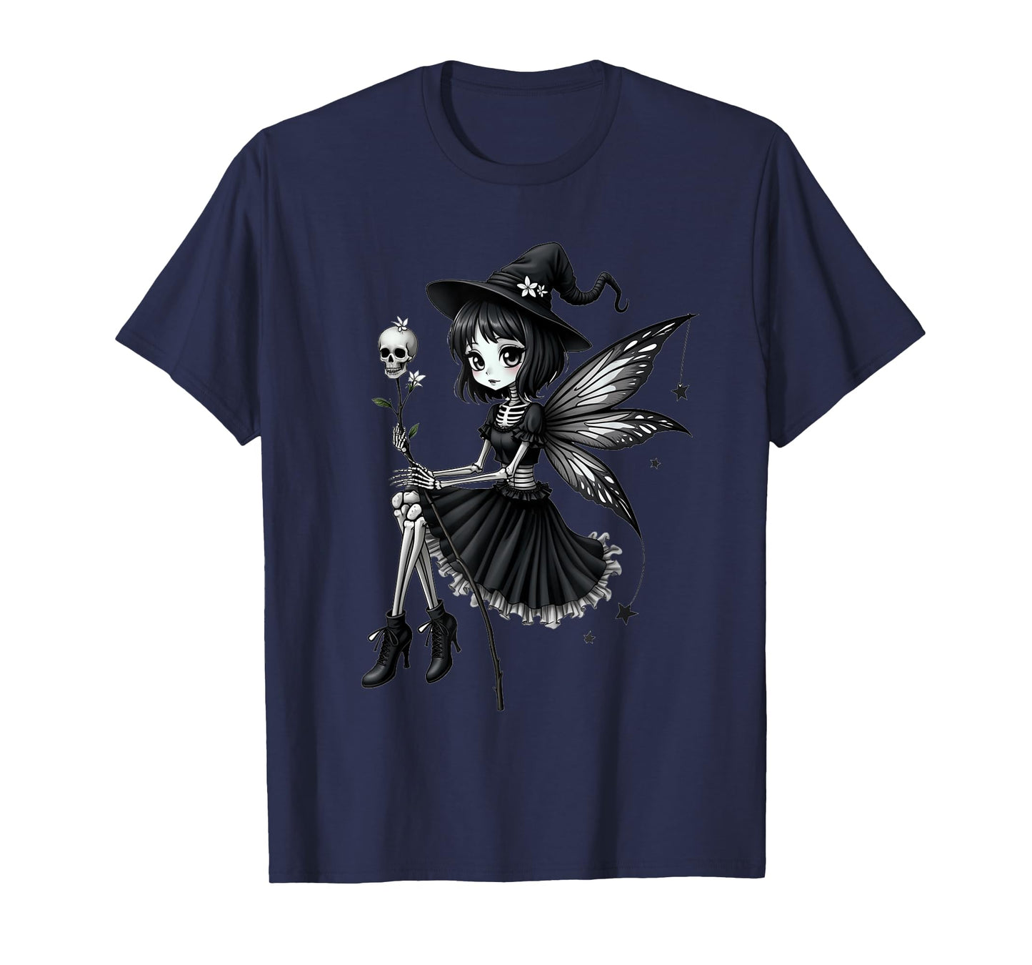Fairy Skeleton Anime Goth Kawaii T-Shirt