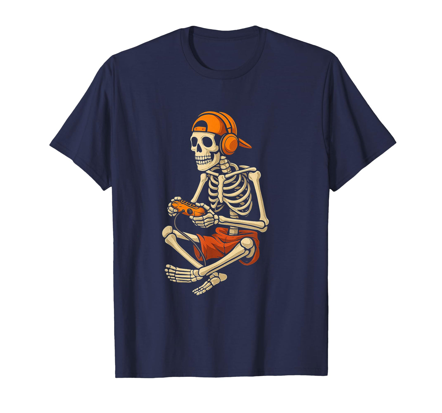 Skeleton Gamer Halloween Shirt – Funny Video Game Costume T-Shirt