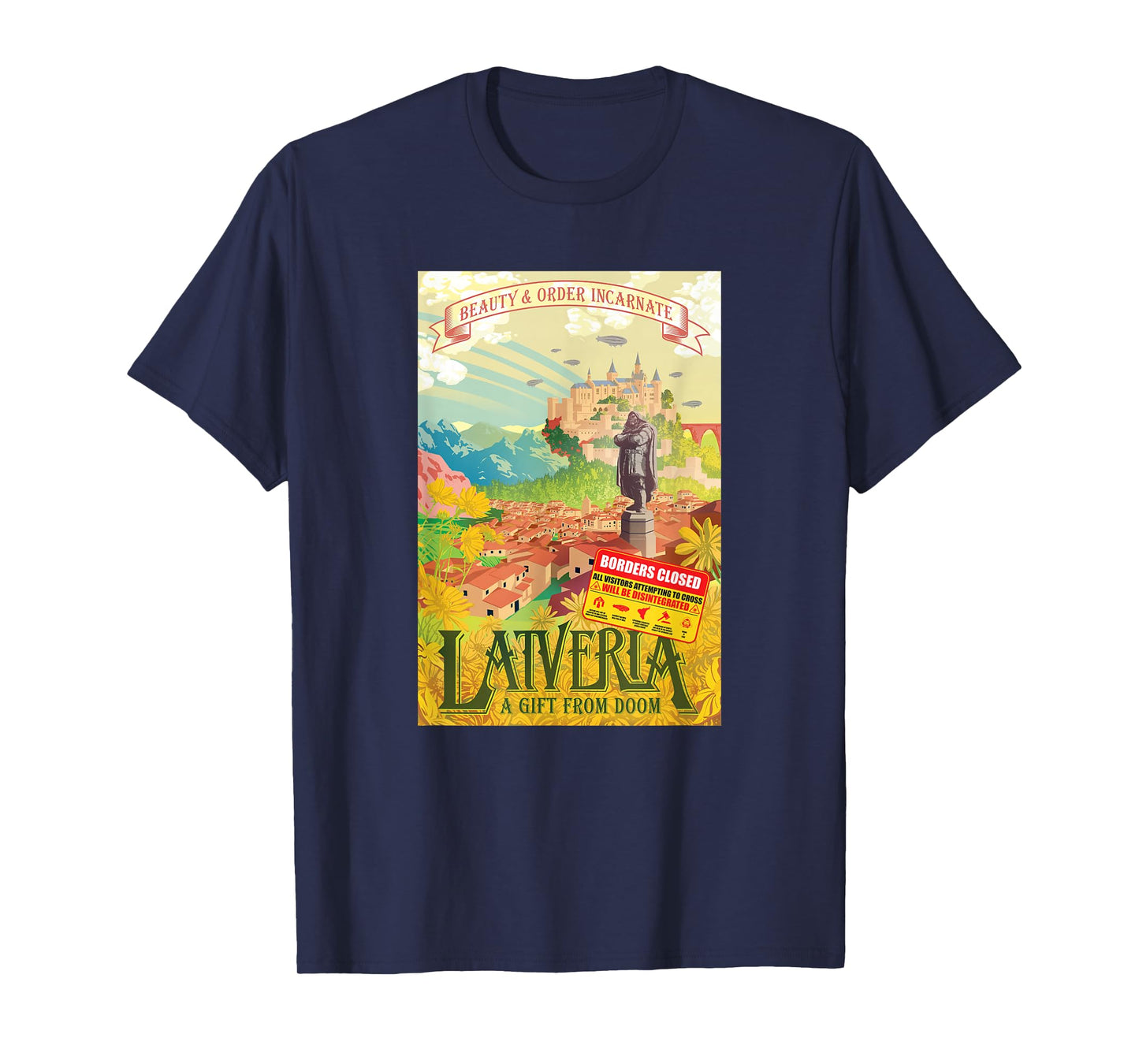 Marvel Avengers Classic Latveria A Gift From Doom Poster T-Shirt