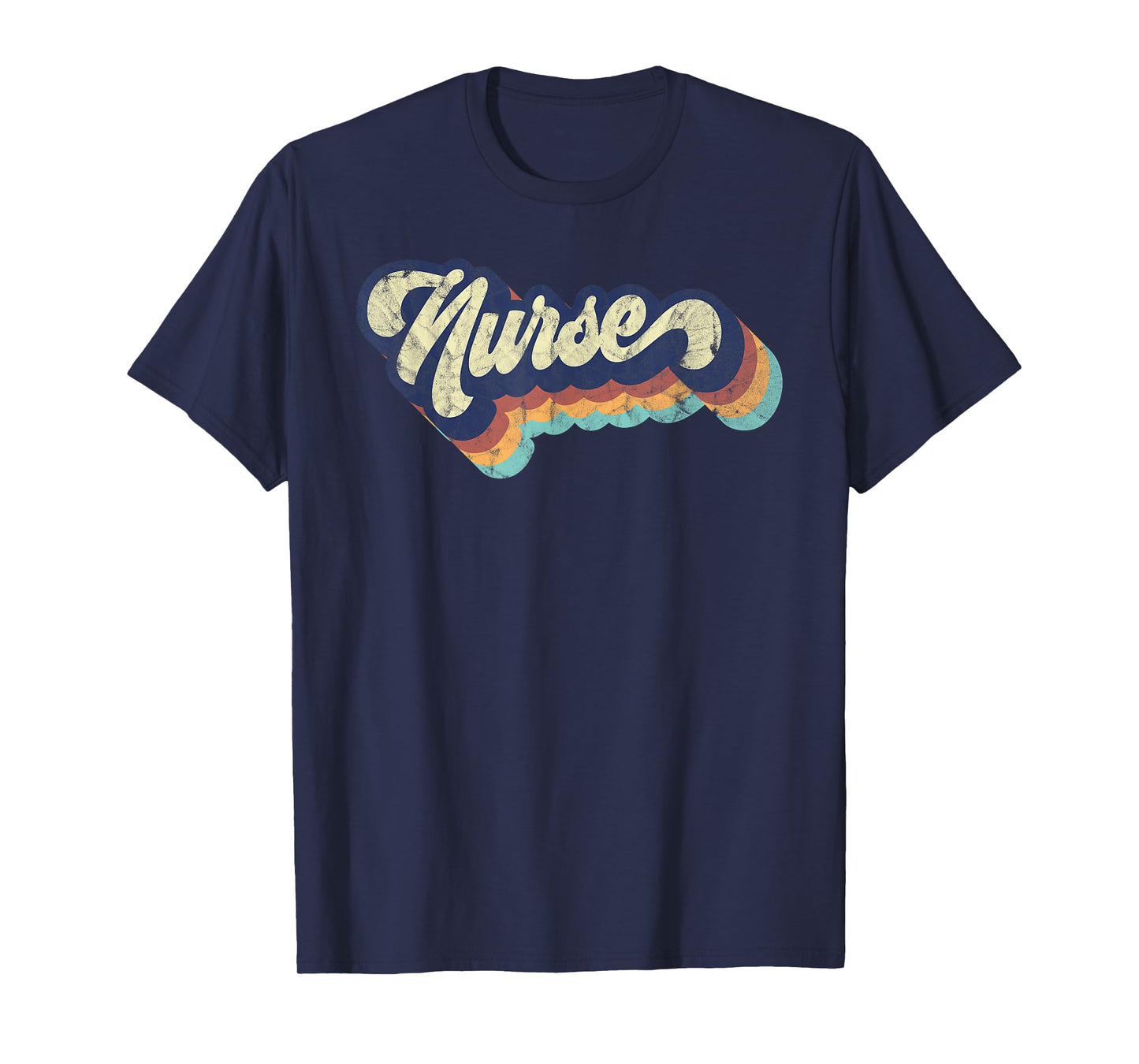 Retro Nurse Woman Wears a Nursing Tee on Nurse's Day T-Shirt