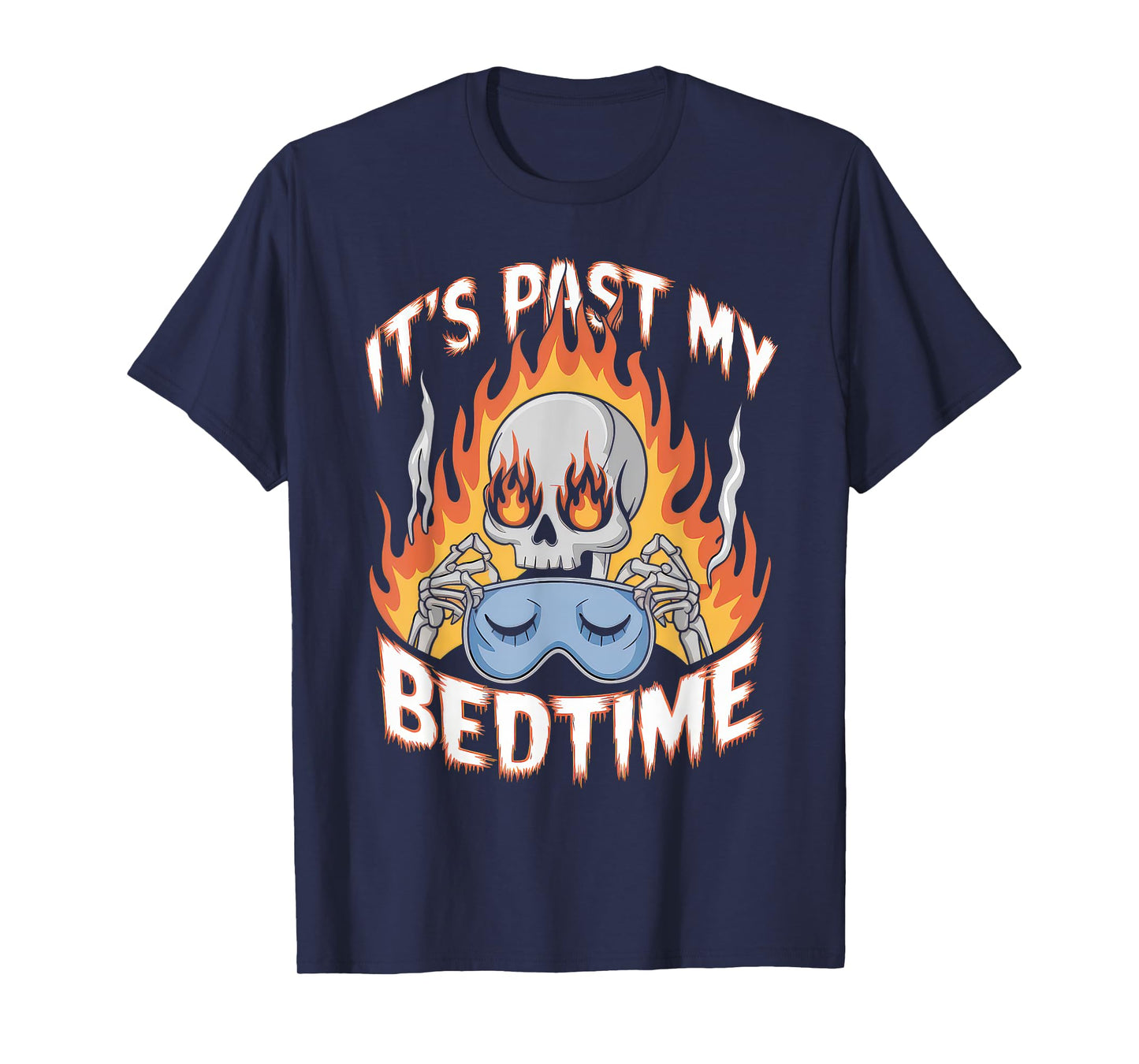Funny Tshirt Men Humor Skeleton Meme Sarcastic Ironic Tired T-Shirt