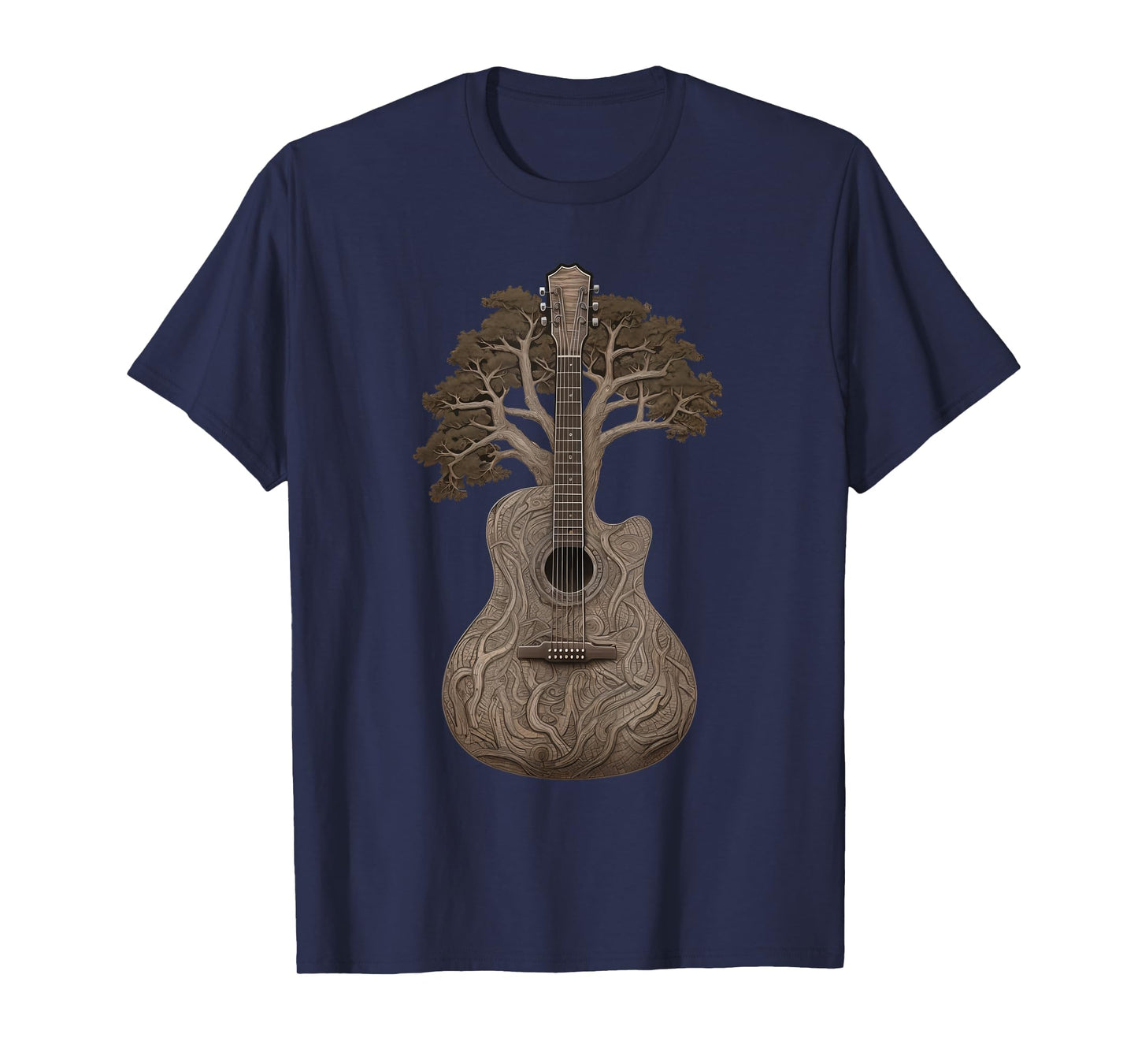 Harmonious Tees Tree of Life Acoustic Guitar T-Shirt