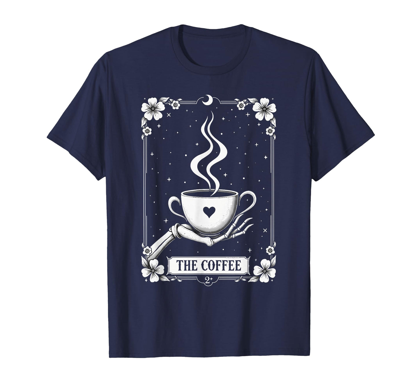 Tarot Card Skeleton The Coffee Halloween T-Shirt