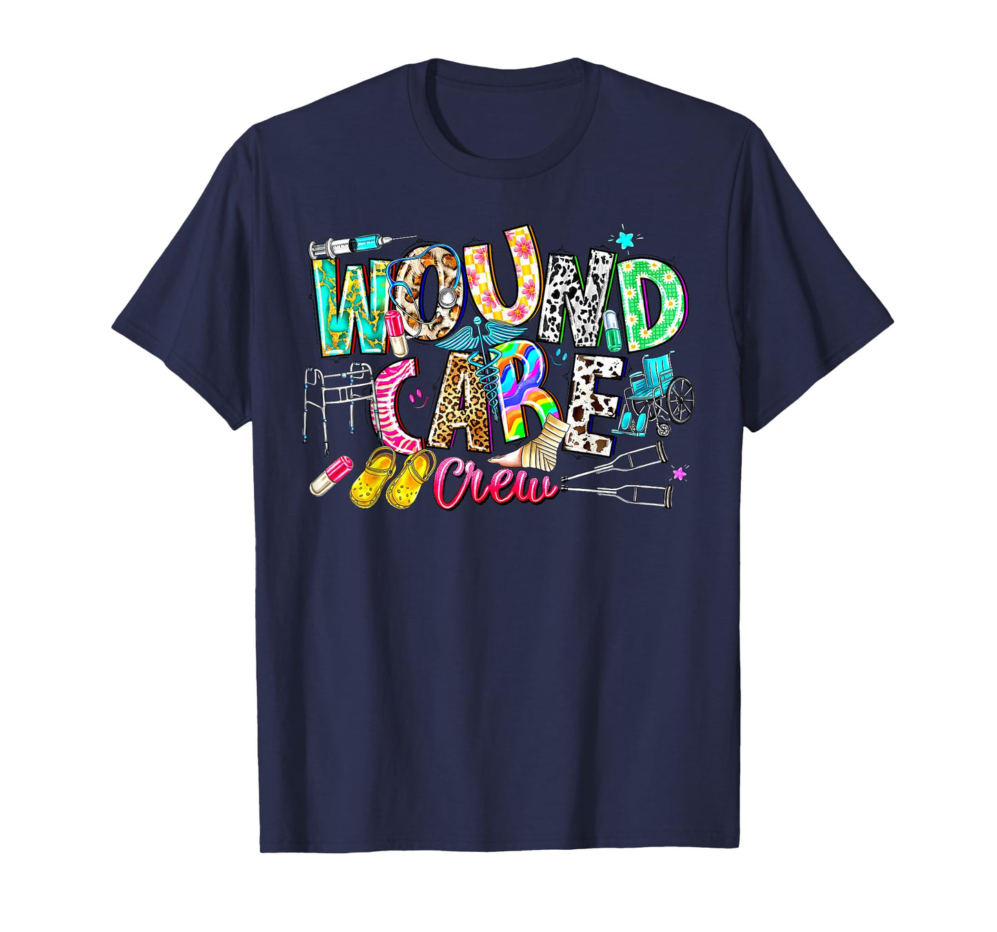 Retro Wound Care Nurse Crew Appreciation Graduation Staff RN T-Shirt