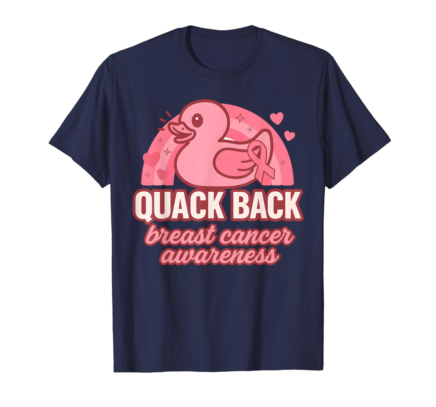 Rubber Duck Breast Cancer Awareness Month Rubber Ducky Women T-Shirt
