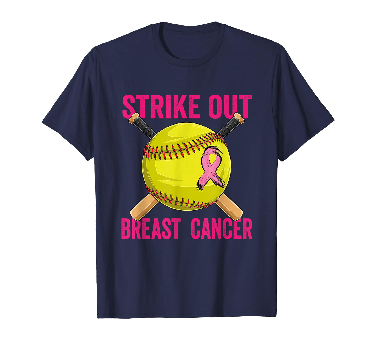 Strike Out Breast Cancer Awareness Softball Fighters T-Shirt