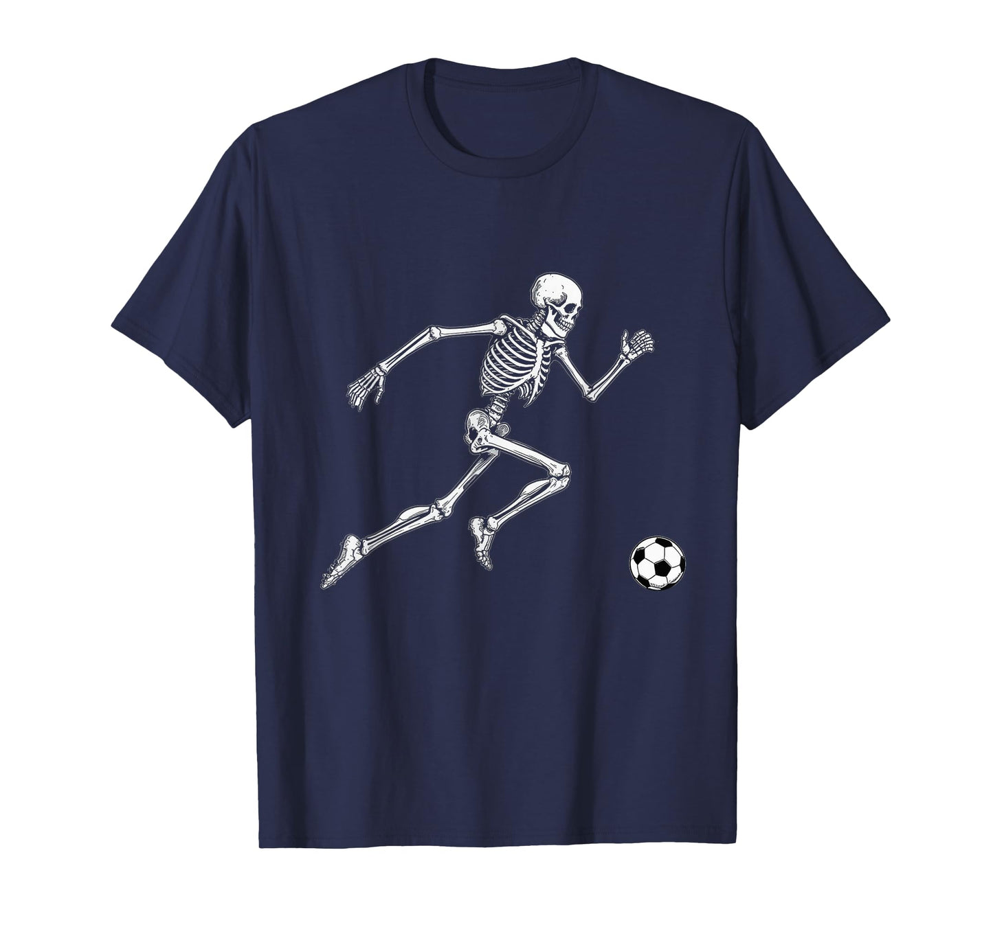 Soccer Skeleton Halloween Outfit for Men Women Boys Kids T-Shirt