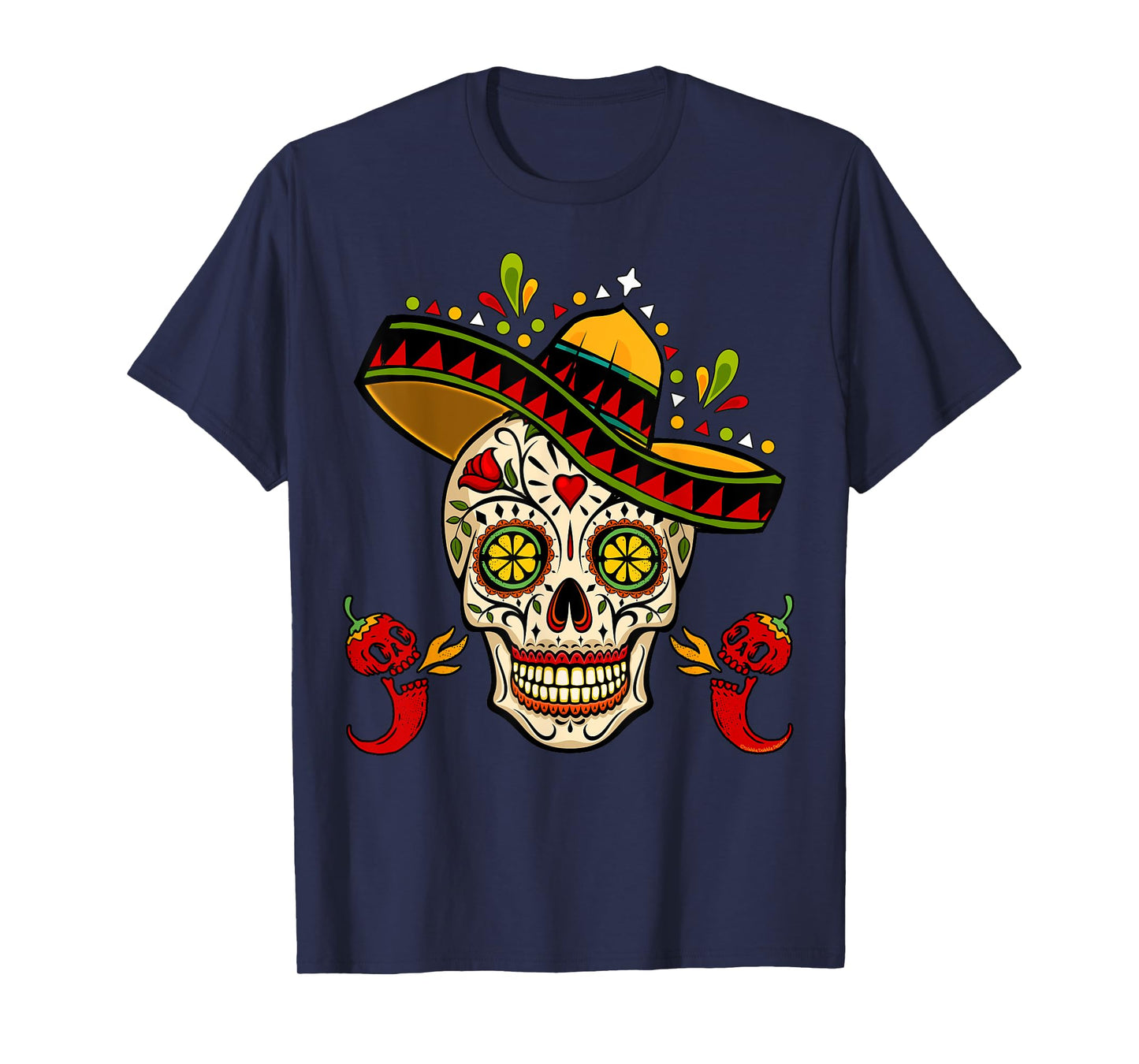 Cinco de Mayo Mexican Fiesta Sugar Skull Cinco de Mayo T-Shirt