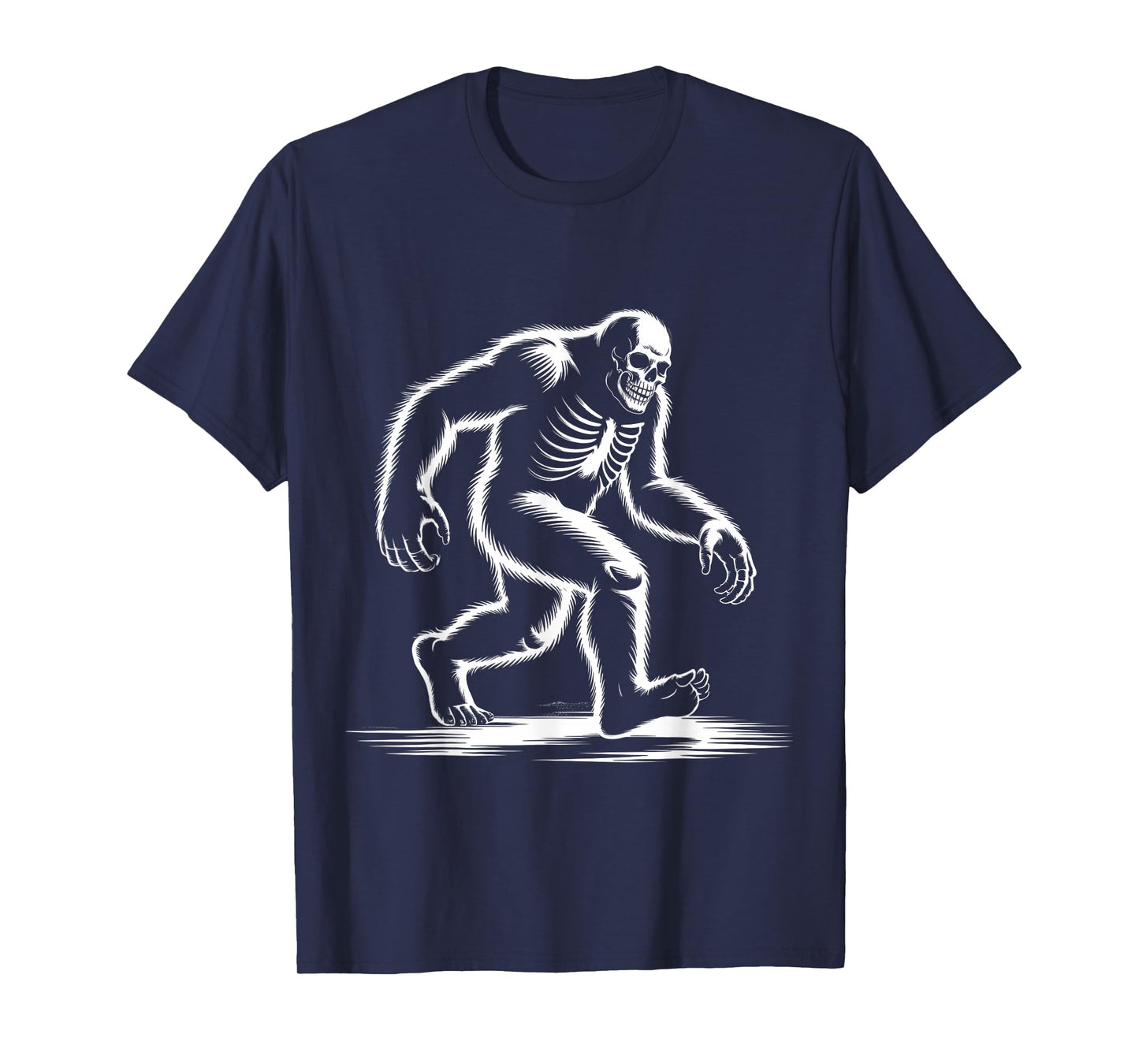 Funny Bigfoot Skeleton Halloween Costume for All Ages T-Shirt